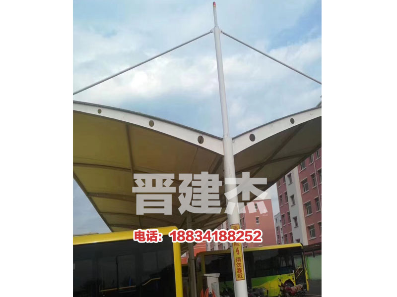 膜结构充电桩车棚